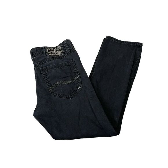 Rivet De Cru Straight Fit Jeans Black 40 - Picture 1 of 6